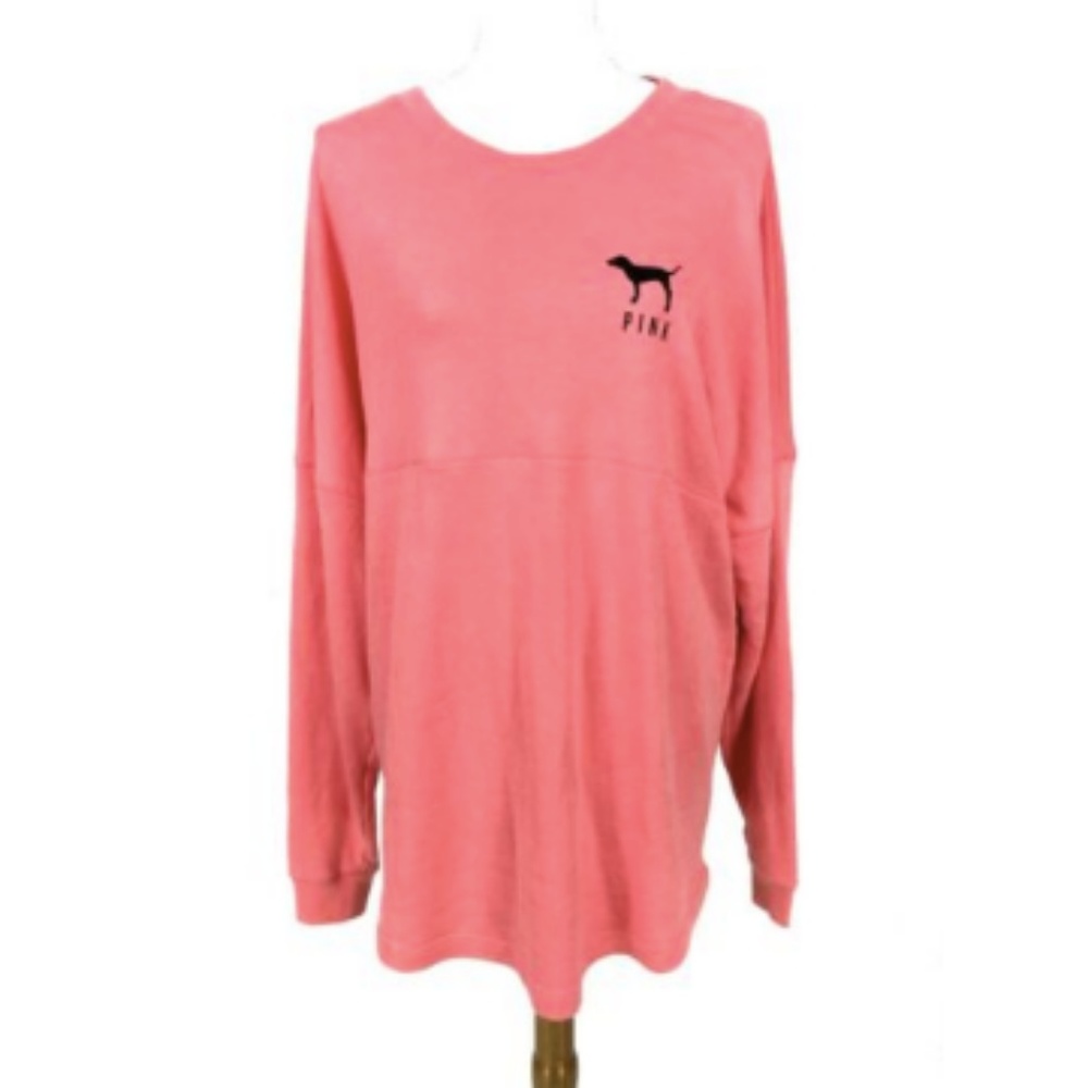 Pink Victoria's Secret Large Sweatshirt Cheetah